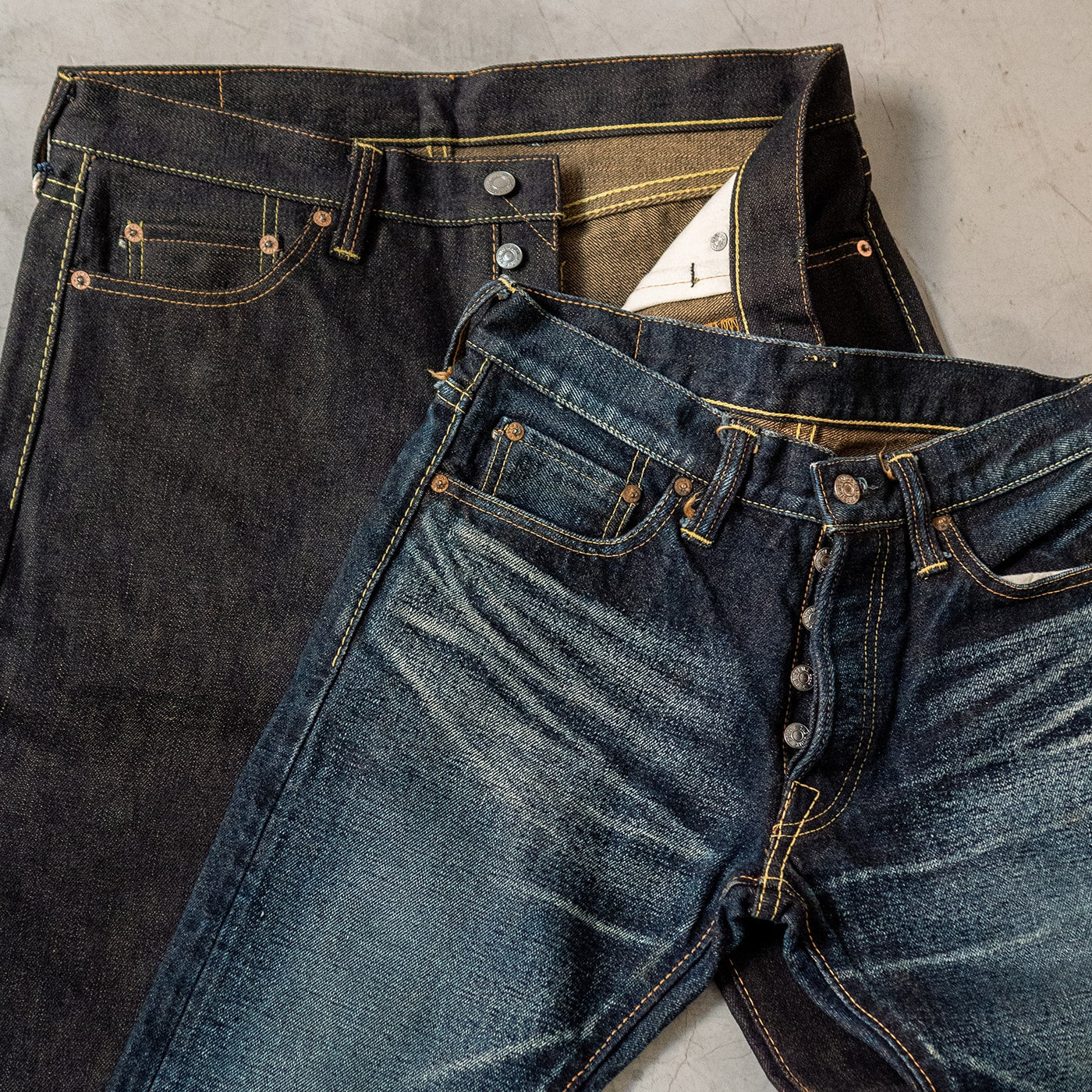 Selvedge denim fades