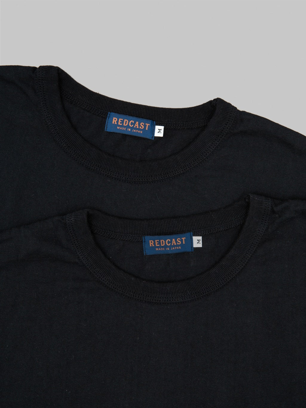 redcast heritage tsuri ami loopwheel heavy tshirt black 2pack premium cotton