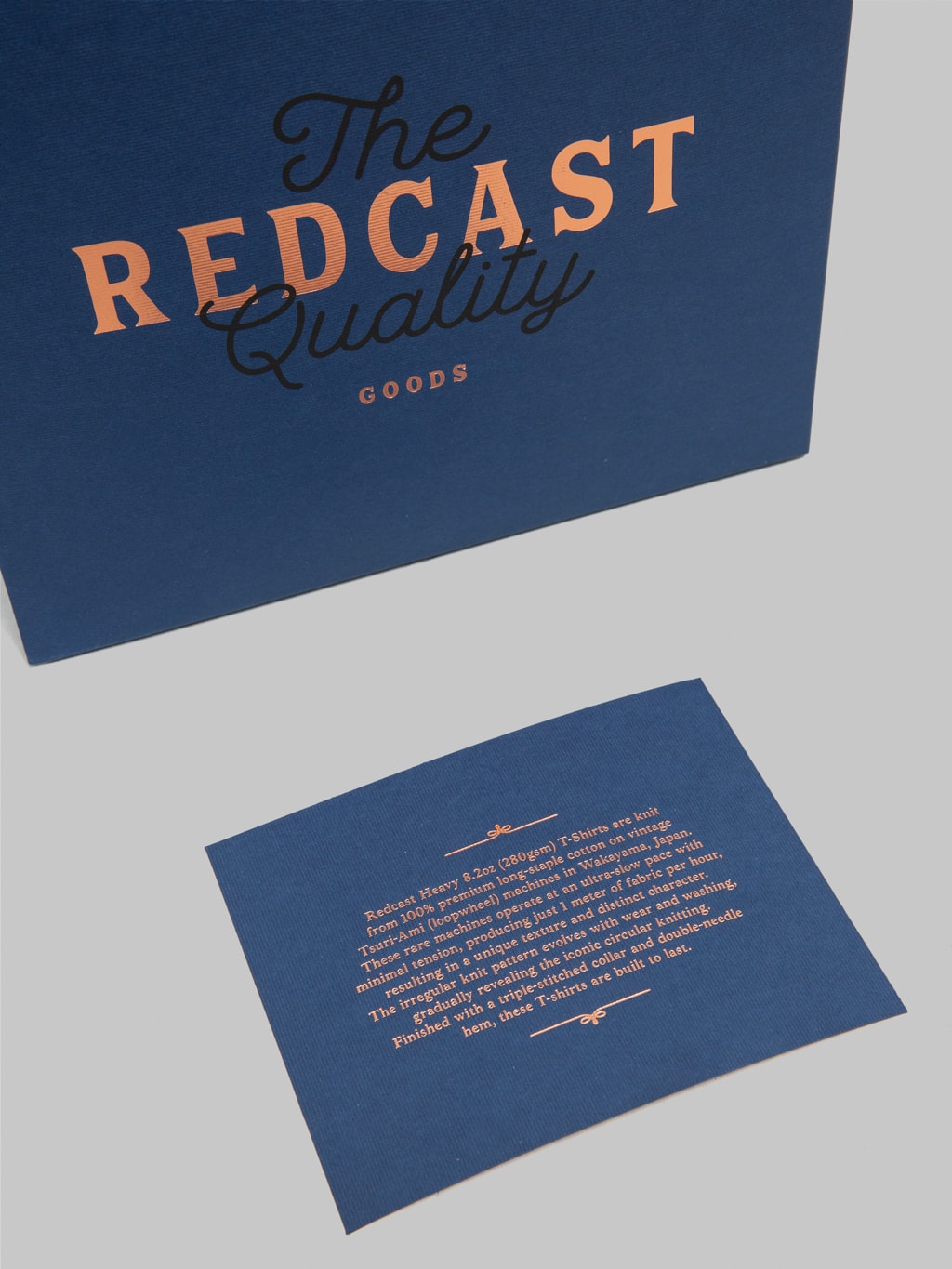 redcast heritage tsuri ami loopwheel heavy tshirt white 2pack card