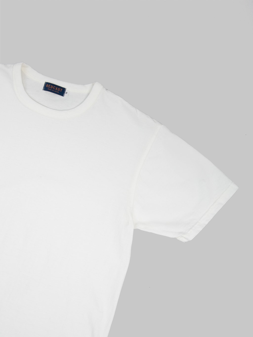 redcast heritage tsuri ami loopwheel heavy tshirt white 2pack sleeve