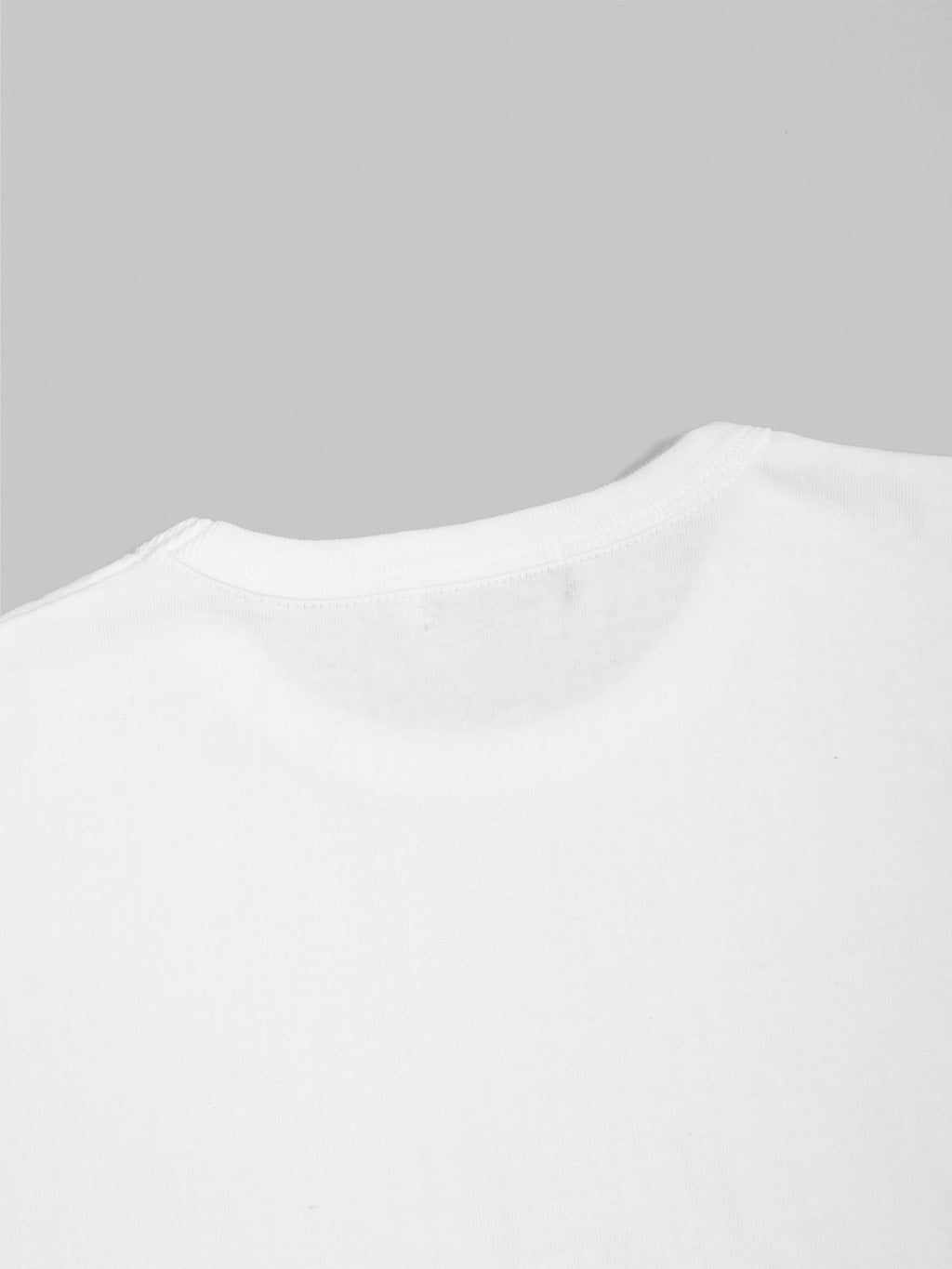 redcast heritage tsuri ami loopwheel heavy tshirt white 2pack back collar