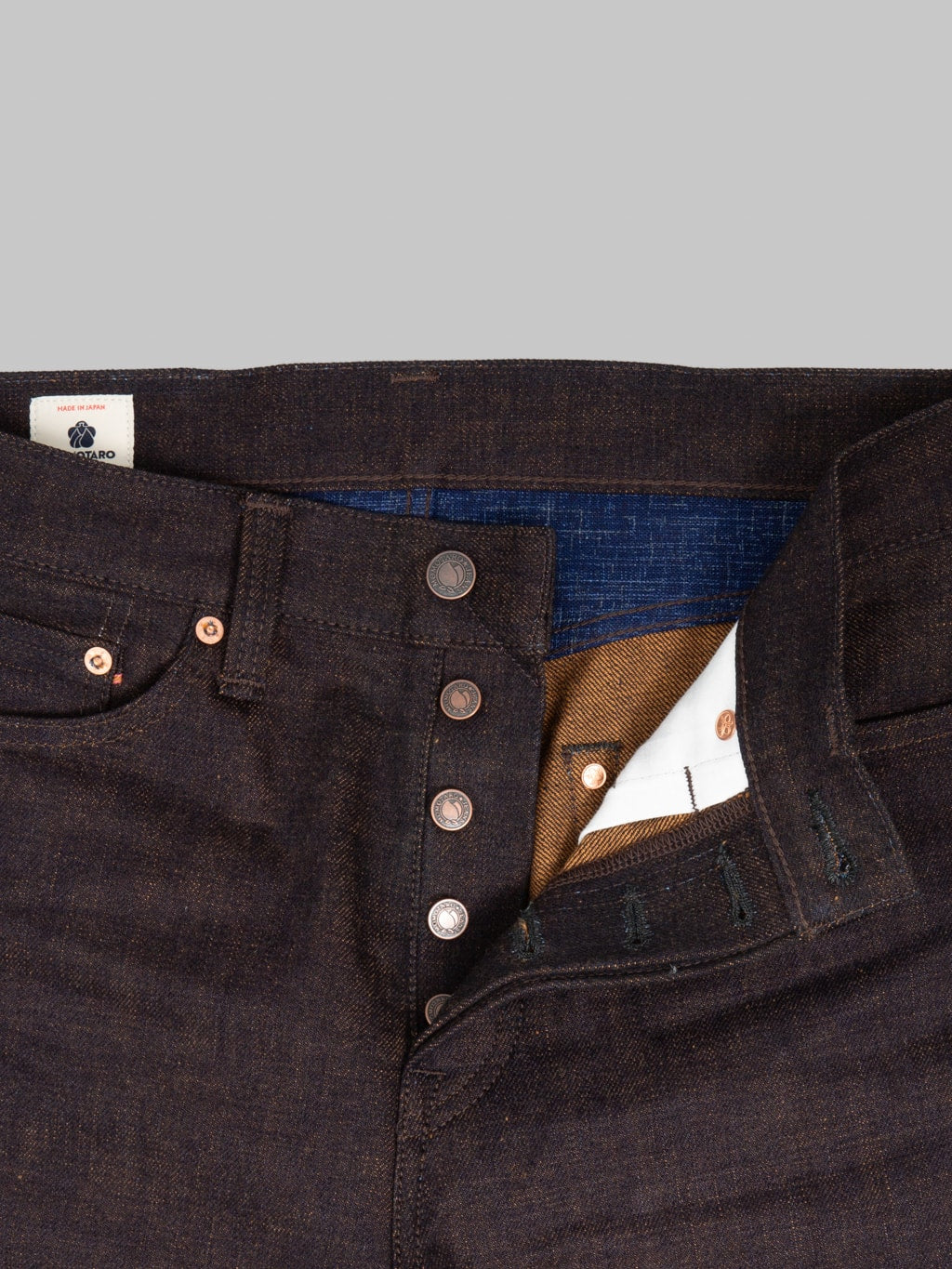 Redcast Heritage x Momotaro Jeans "Wabi-Sabi" 15.7oz Kakishibu Denim #100 Straight Jeans - Redcast Heritage Co.