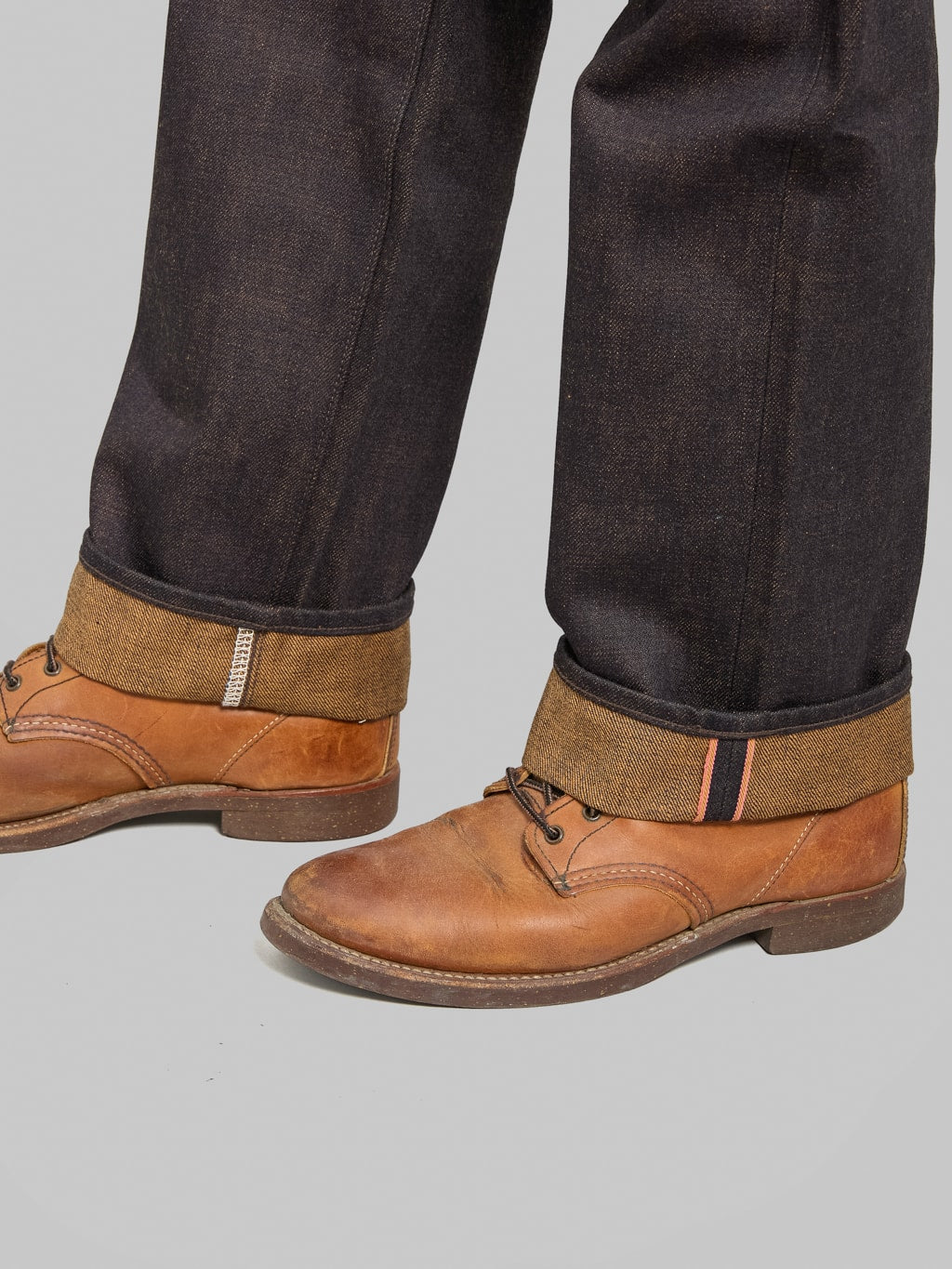 Redcast Heritage x Momotaro Jeans "Wabi-Sabi" 15.7oz Kakishibu Denim #100 Straight Jeans - Redcast Heritage Co.