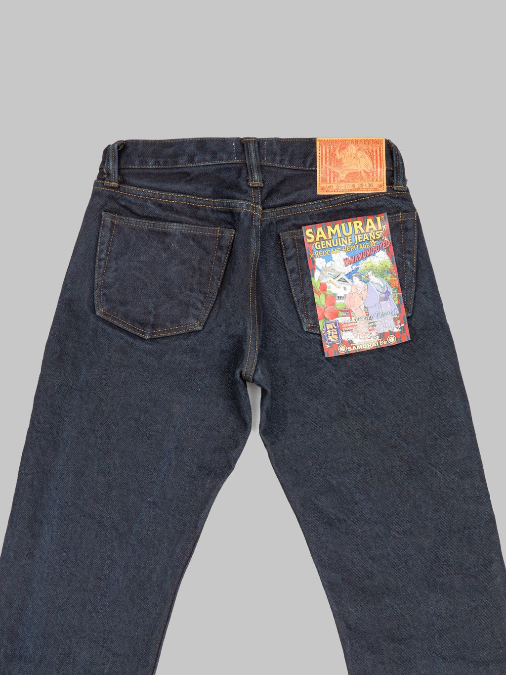 Redcast Heritage Samurai Jeans SR710XX21ozYM 21oz Yamamomo Slim Straight Jeans back details