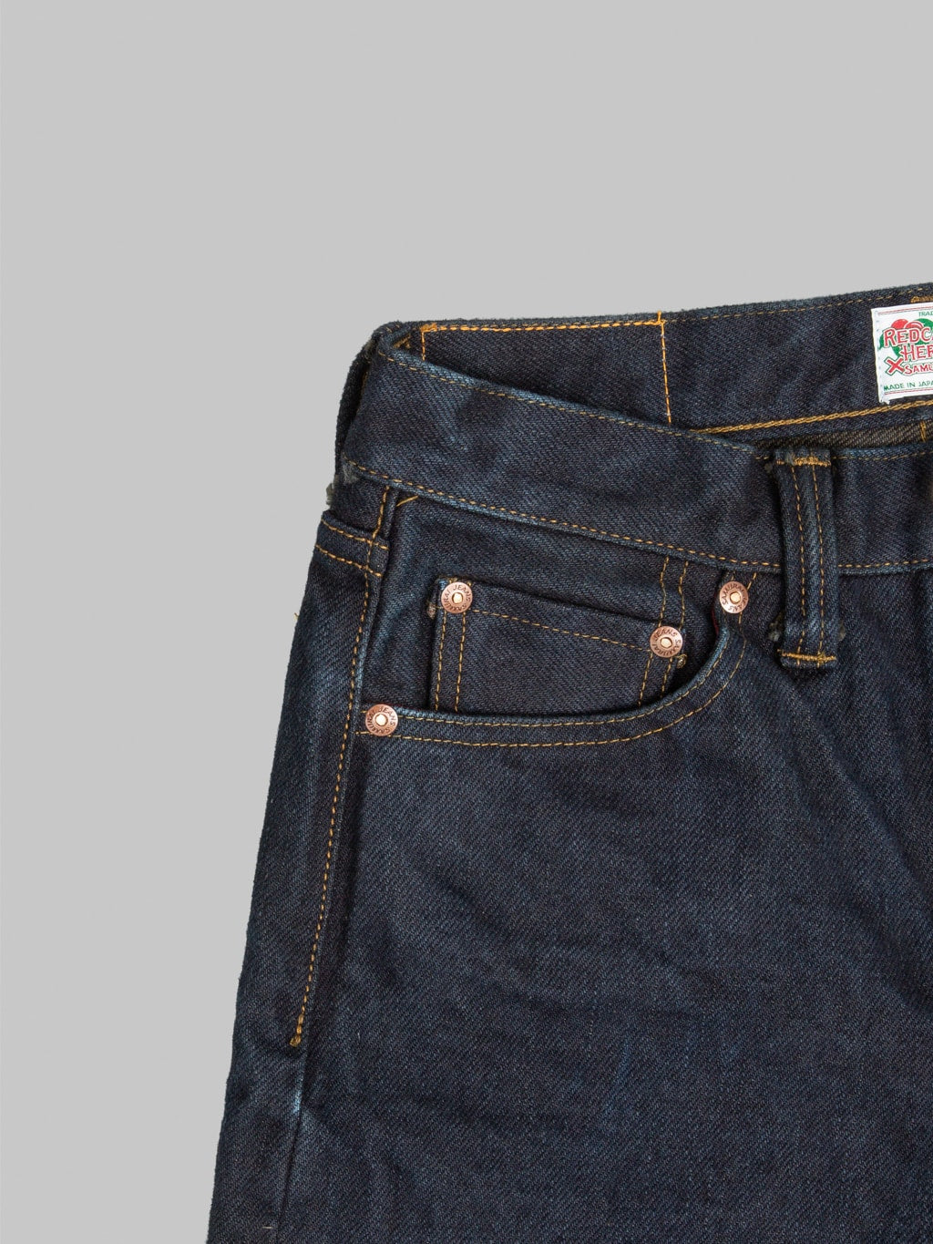 Redcast Heritage Samurai Jeans SR710XX21ozYM 21oz Yamamomo Slim Straight Jeans coin pocket