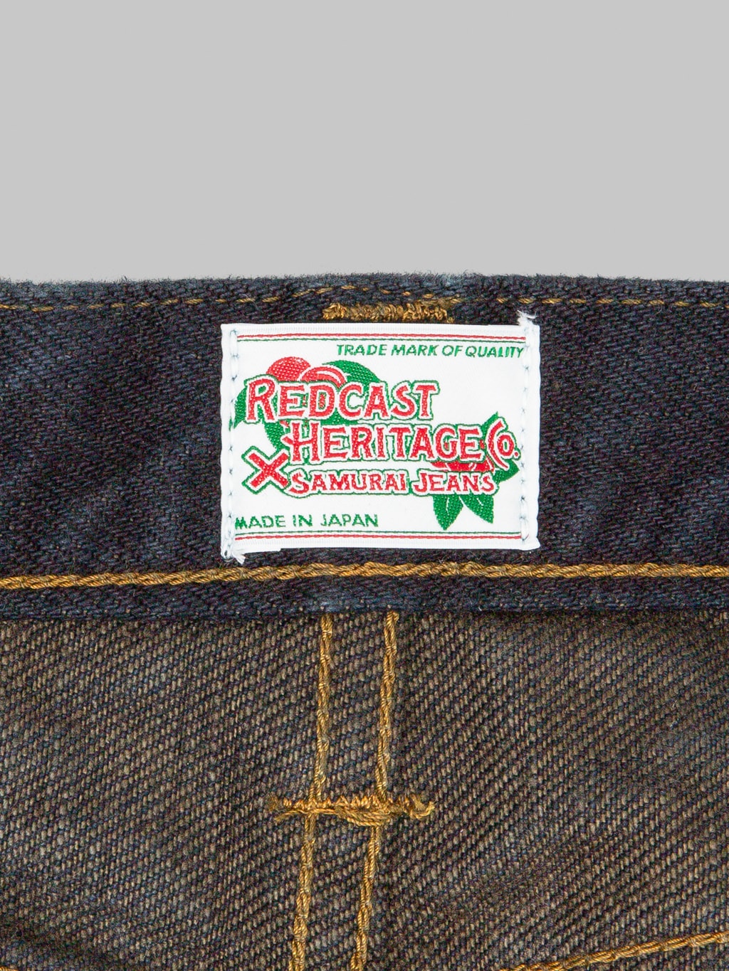 Redcast Heritage Samurai Jeans SR710XX21ozYM 21oz Yamamomo Slim Straight Jeans tag