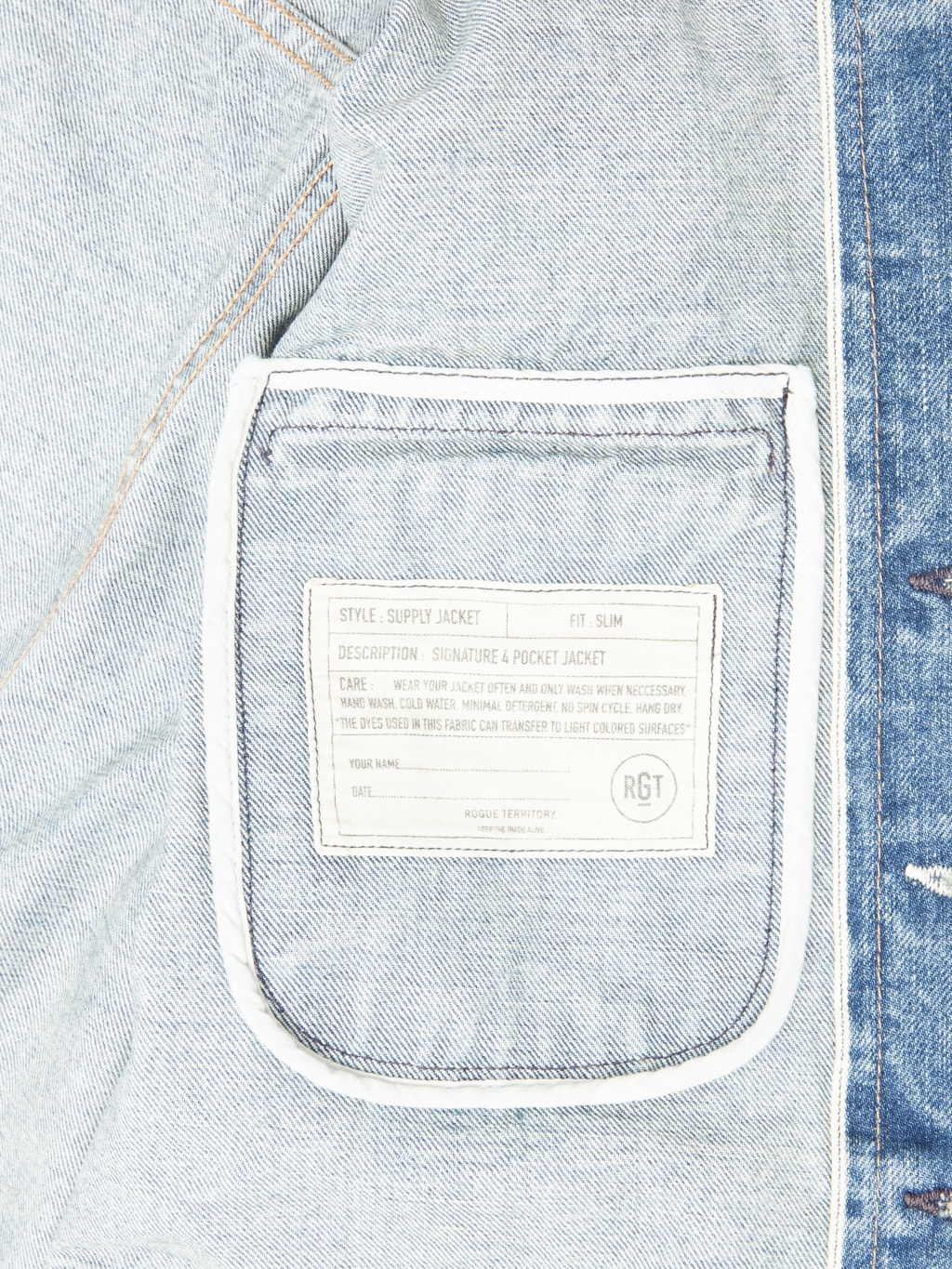 Rogue Territory Supply Jacket River Wash Indigo