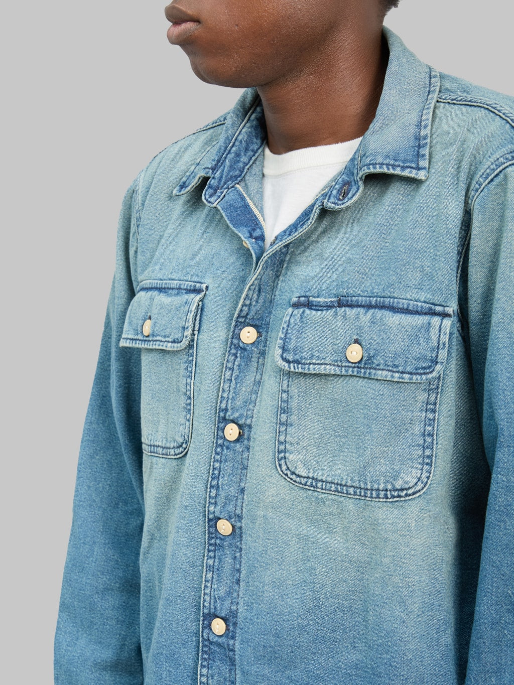 Rogue Territory Field Shirt Washed Out Indigo