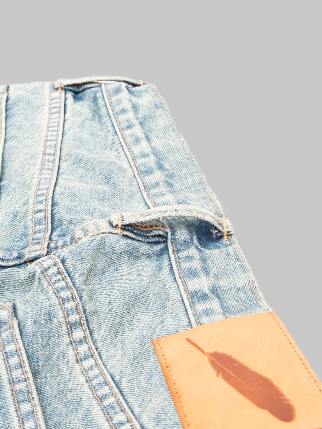 Rogue Territory 15oz Indigo Strider River Wash Jeans belt loop