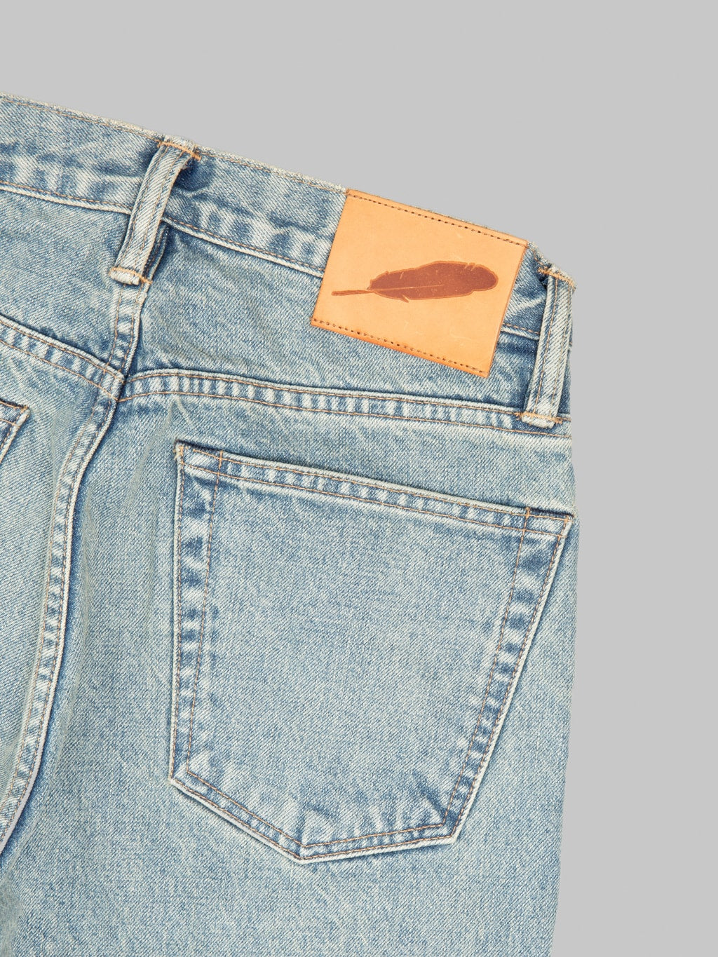 Rogue Territory 15oz Indigo Strider River Wash Jeans leather patch