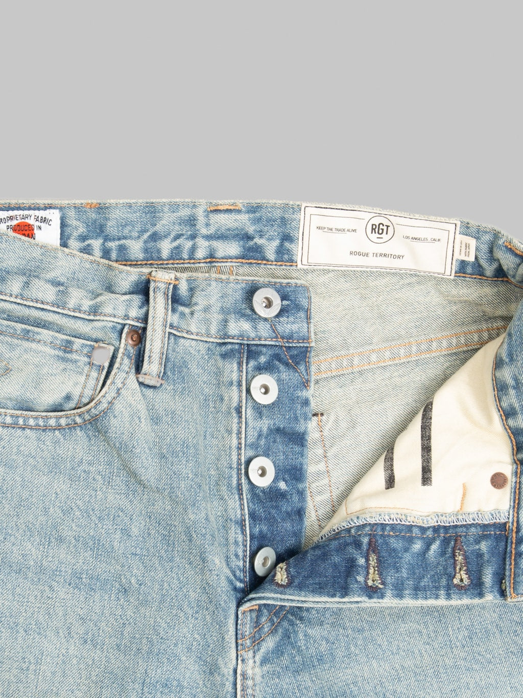Rogue Territory 15oz Indigo Strider River Wash Jeans interior tag