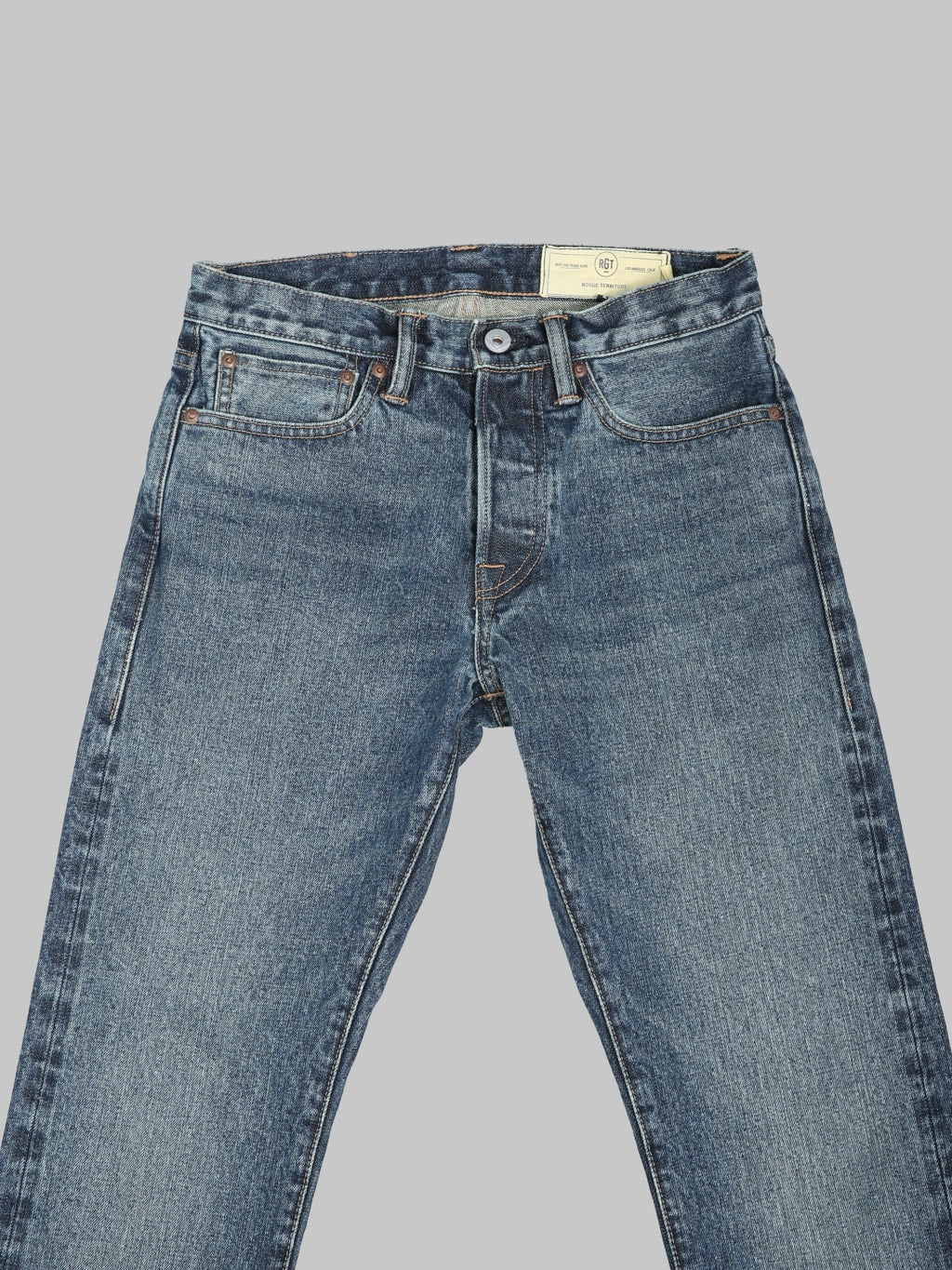 Rogue Territory 15oz Indigo Stanton Vintage Wash Jeans waist