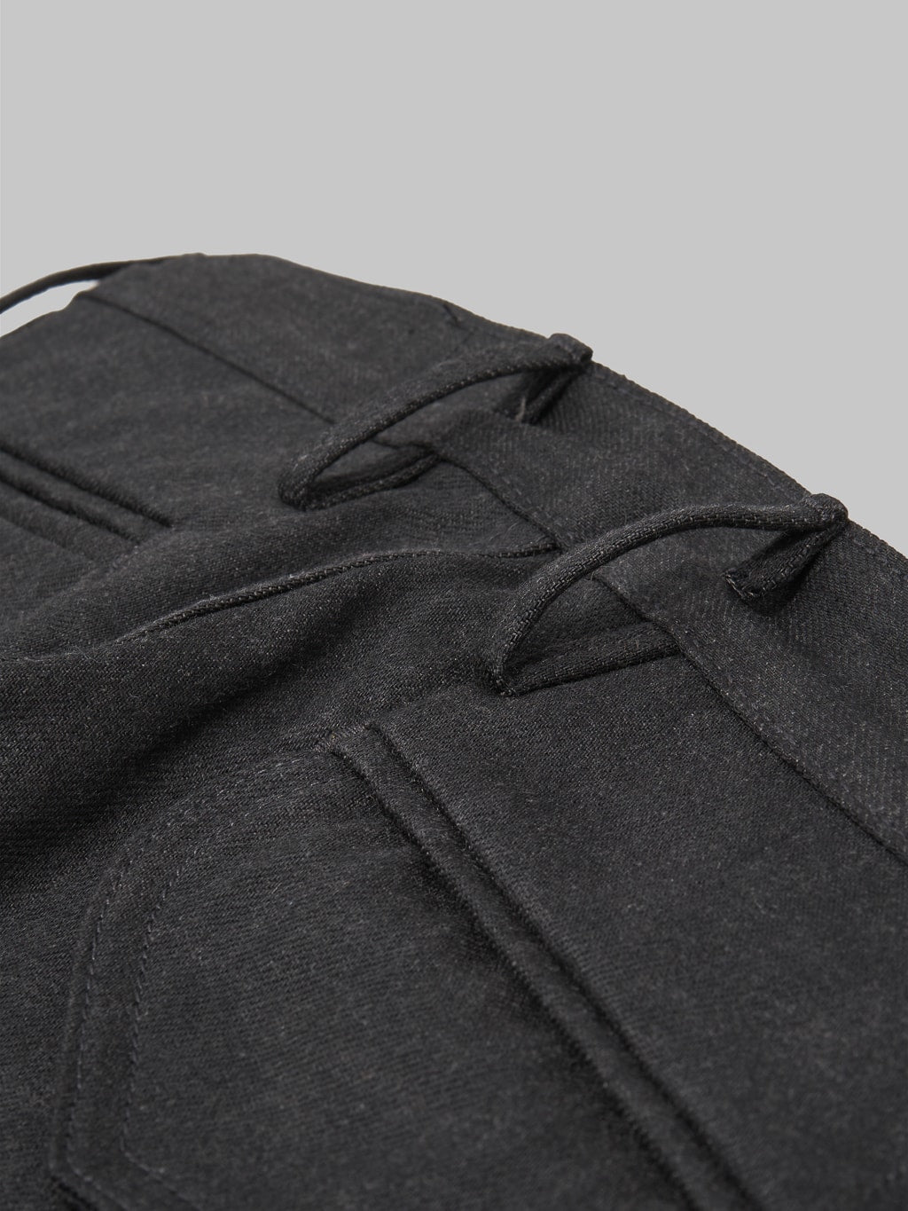 rogue territory 15oz officer trousers stealth slim tapered belt loop