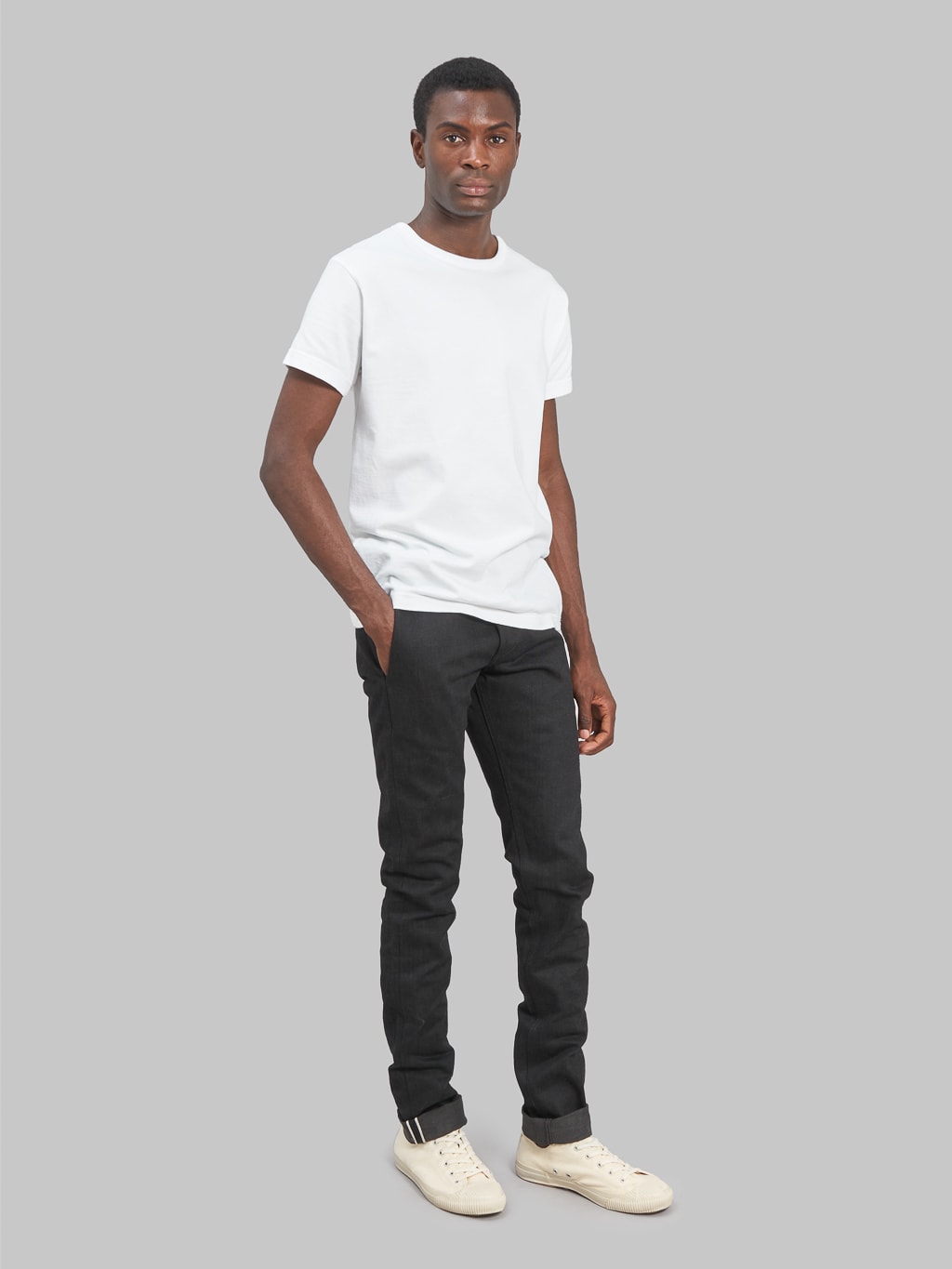 rogue territory 15oz officer trousers stealth slim tapered look