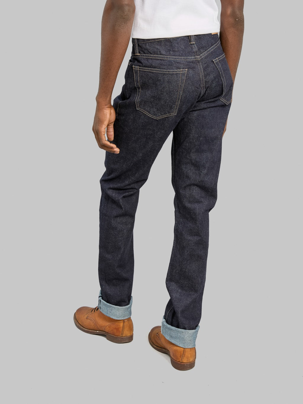 Rogue Territory 15oz Strider Rinsed Indigo Jeans fitting