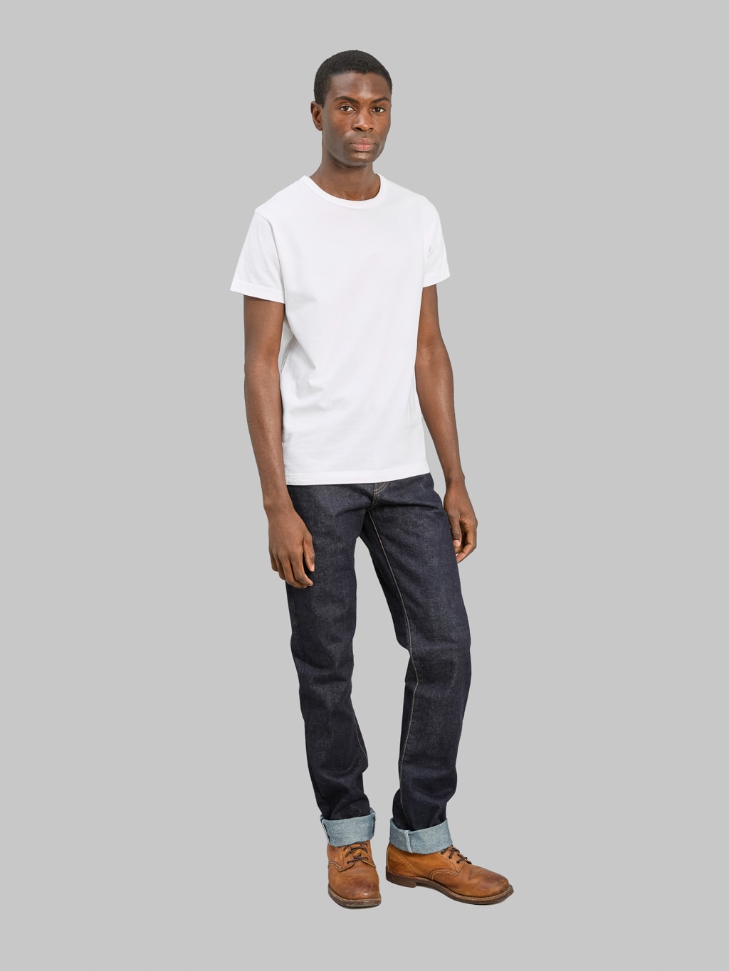 Rogue Territory 15oz Strider Rinsed Indigo Jeans styled