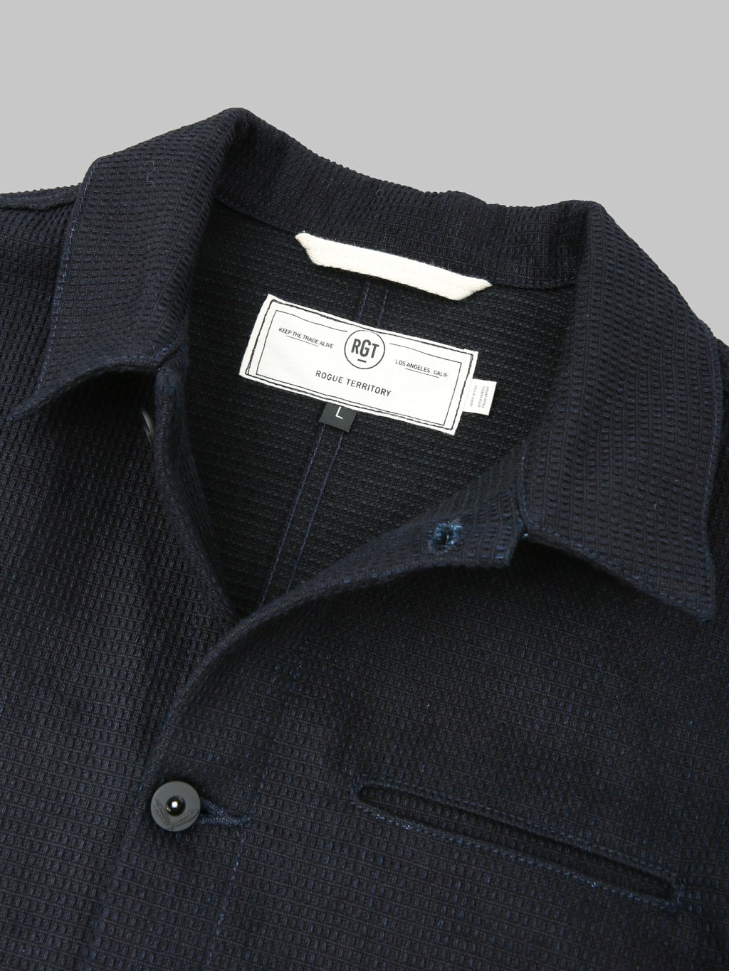 Rogue Territory Sashiko Waffle Indigo Ranger Jacket - Redcast Heritage Co.