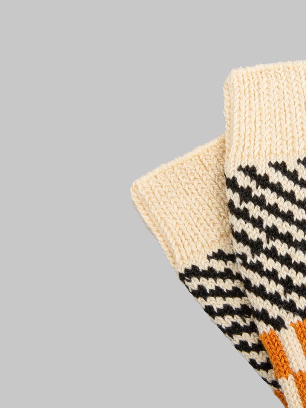 ROTOTO Check & Step Socks Black