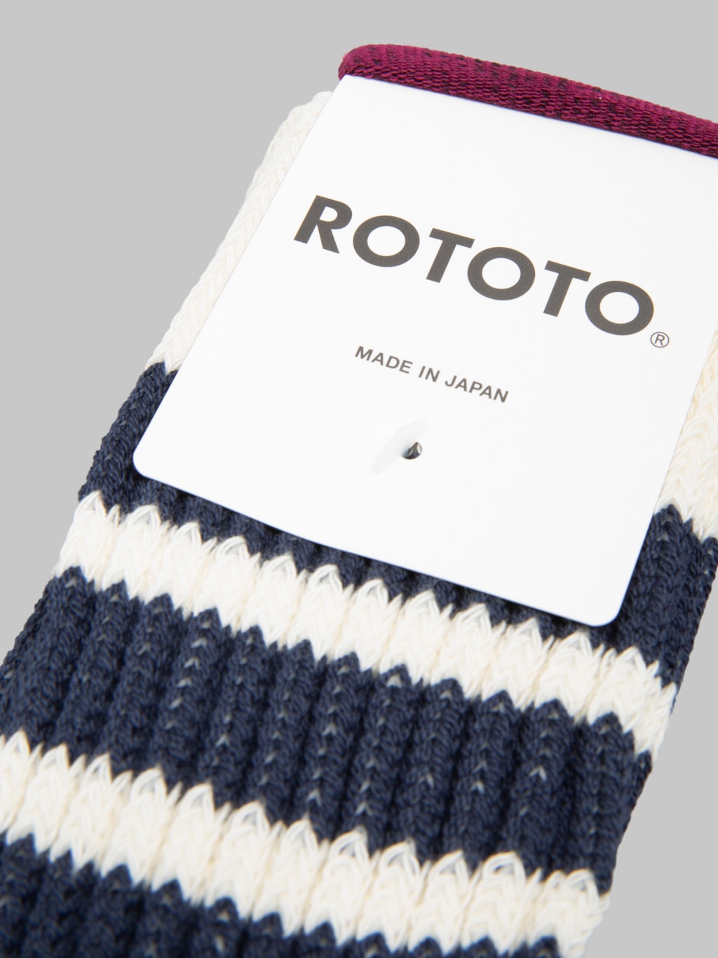 ROTOTO Coarse Ribbed Oldschool Crew Socks Navy
