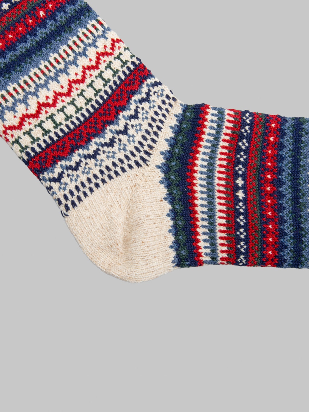 ROTOTO Nordic Pattern Socks Ivory
