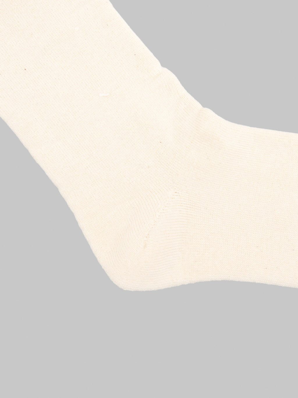 ROTOTO Organic Cotton Daily 3 Pack Ribbed Crew Socks Ecru