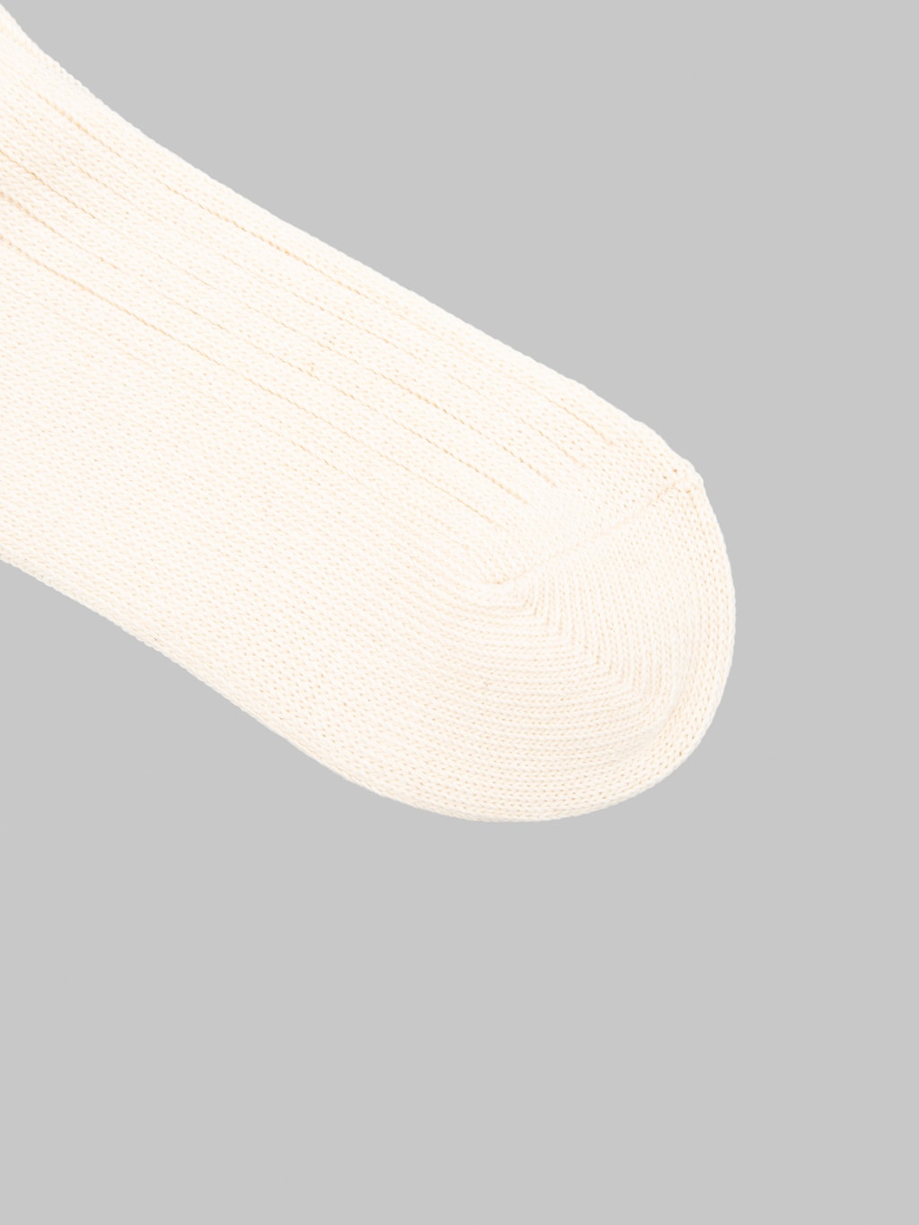 ROTOTO Organic Cotton Daily 3 Pack Ribbed Crew Socks Ecru