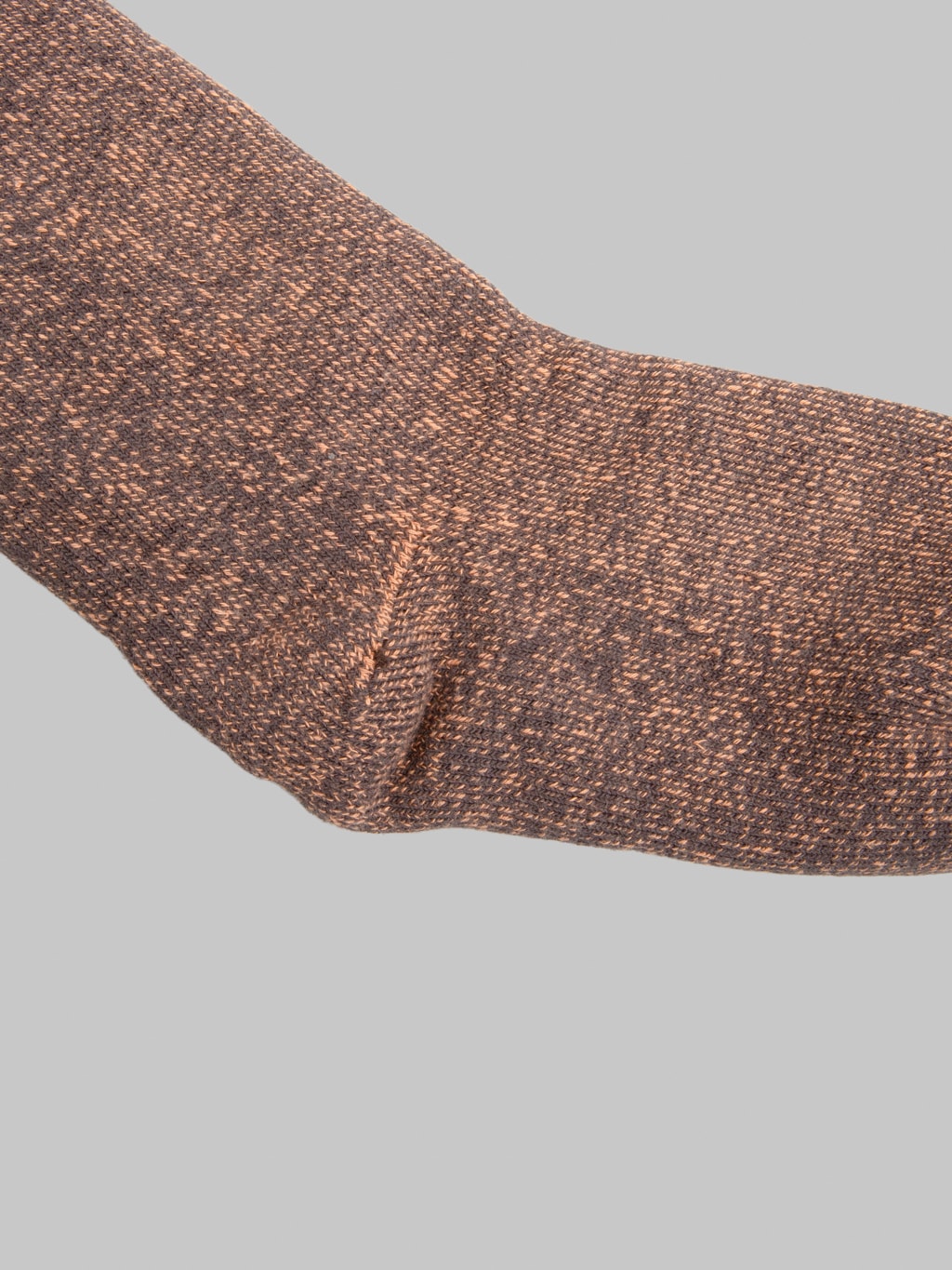 ROTOTO Reversible Pile Socks Faded Black/Light Orange