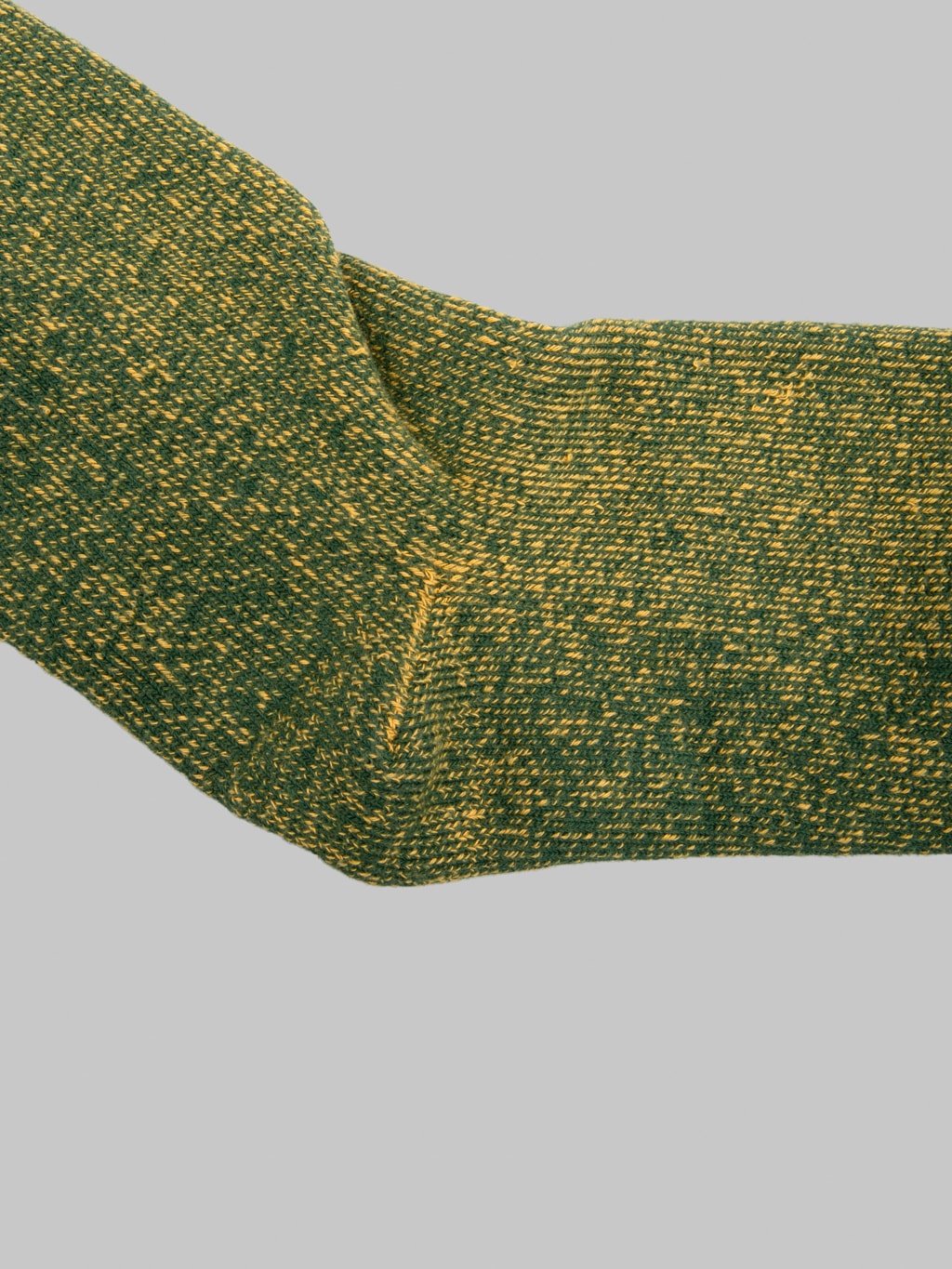 ROTOTO Reversible Pile Socks Ivy Green/Dark Yellow