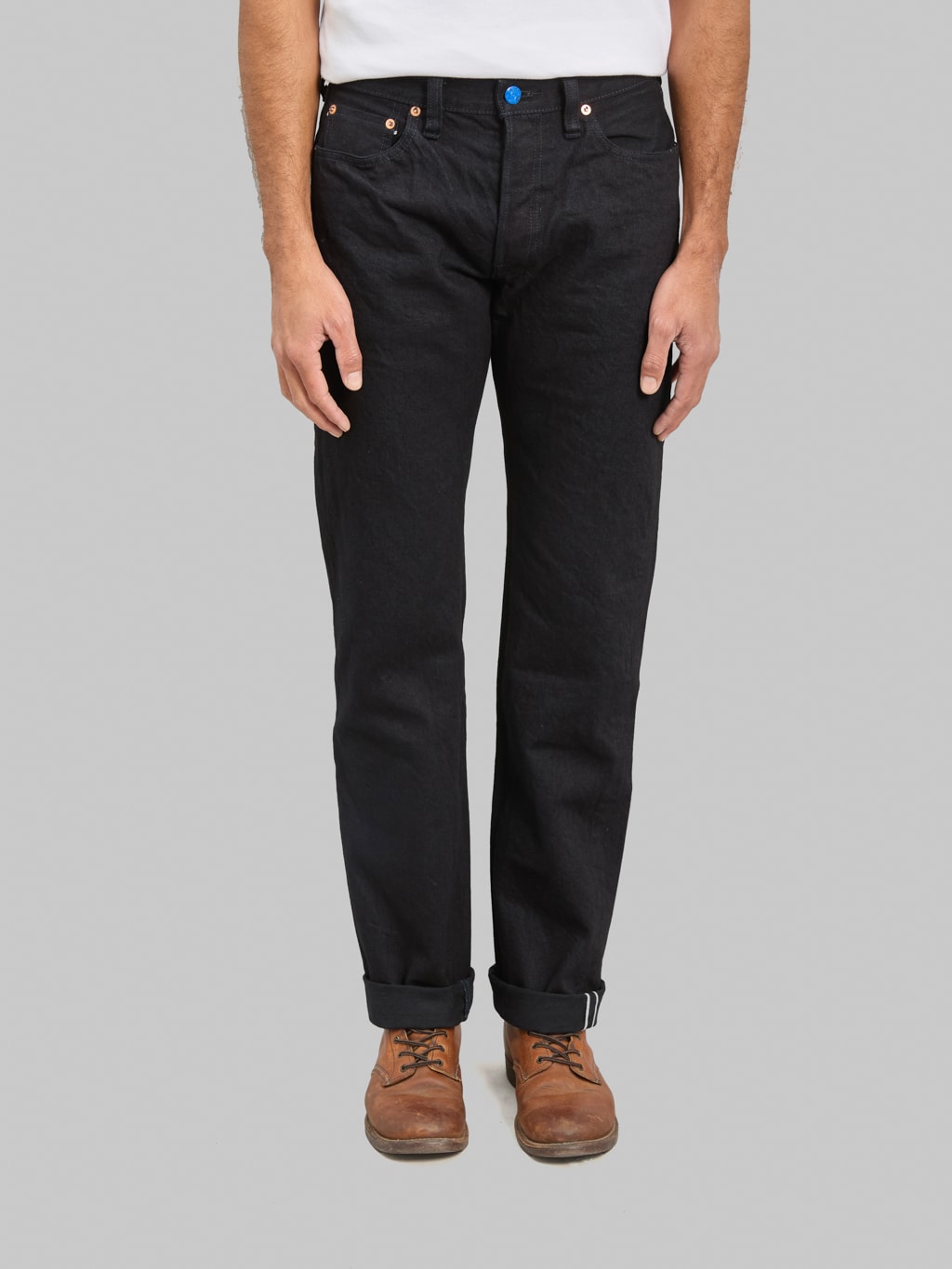 Samurai Jeans S0710XX-BOB 15oz "Aoki Tachikage" Black On Blue Slim Straight Jeans