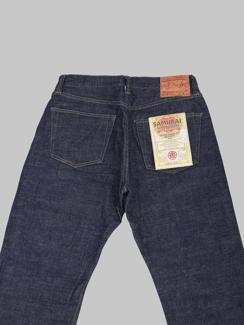 Samurai Jeans S510HXII Samurai Cotton GL3 Straight Jeans back pockets