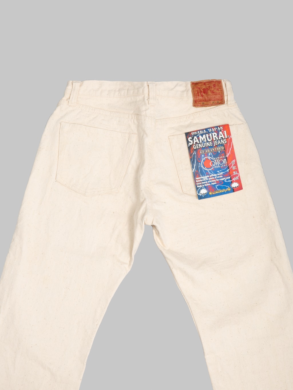 Samurai Jeans S510SC-KI Japanese Cotton Ecru 18oz Regular Straight Jeans