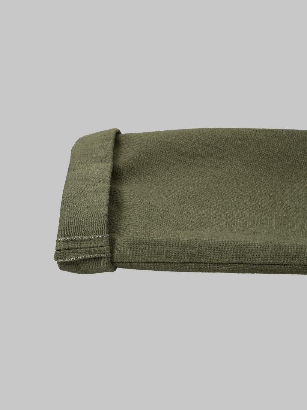 Samurai Jeans SJ52BP 15oz Heavy Weight Back Satin Baker Pants Olive - Redcast Heritage Co.