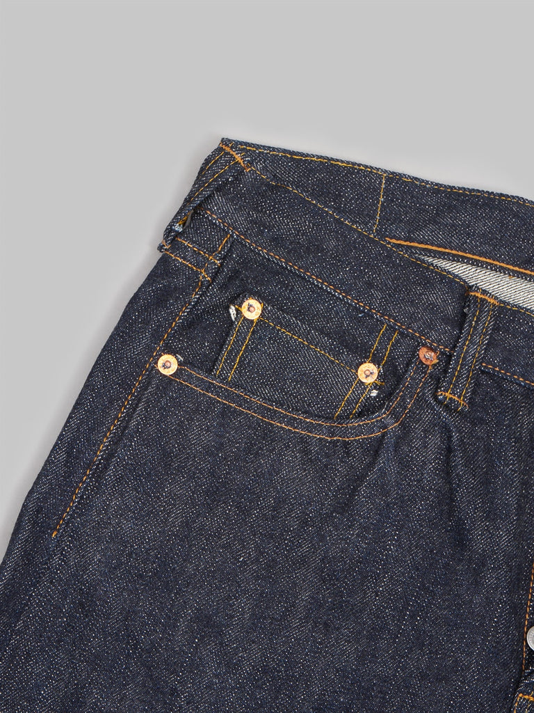 samurai jeans S710XX 19oz slim straight jeans coin pocket