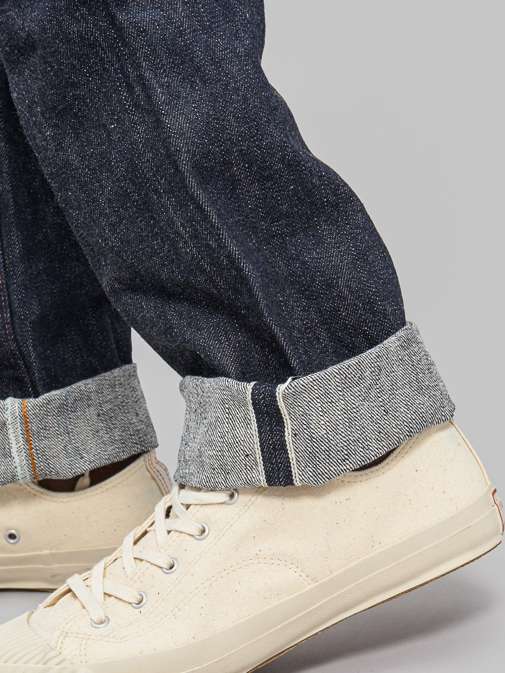 samurai jeans S710XX 19oz slim straight jeans selvedge closeup