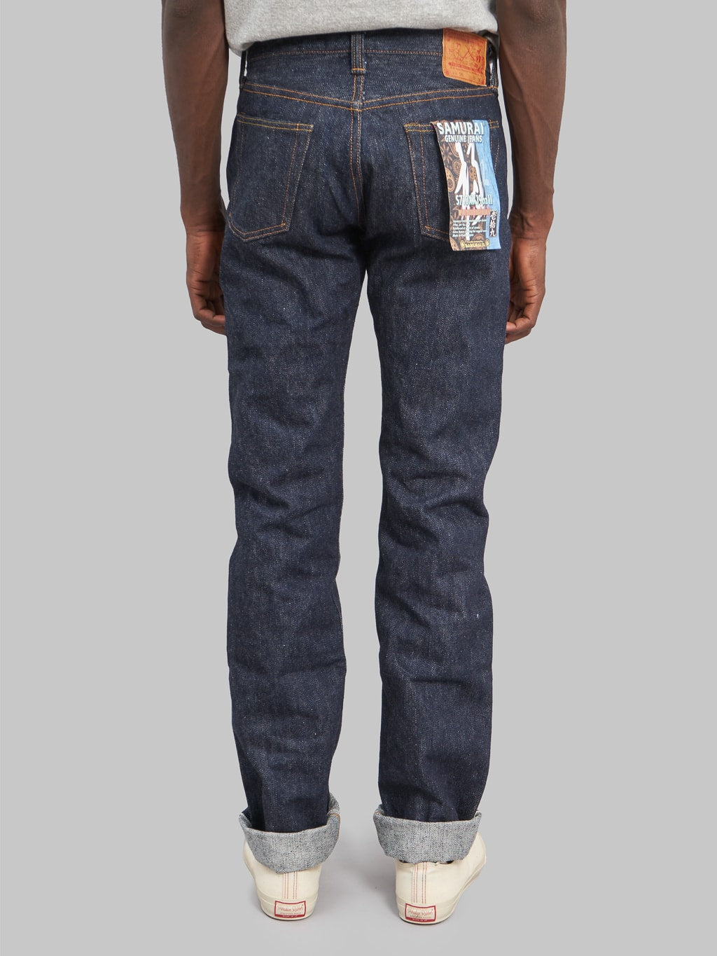 samurai jeans S710XX 19oz slim straight jeans back