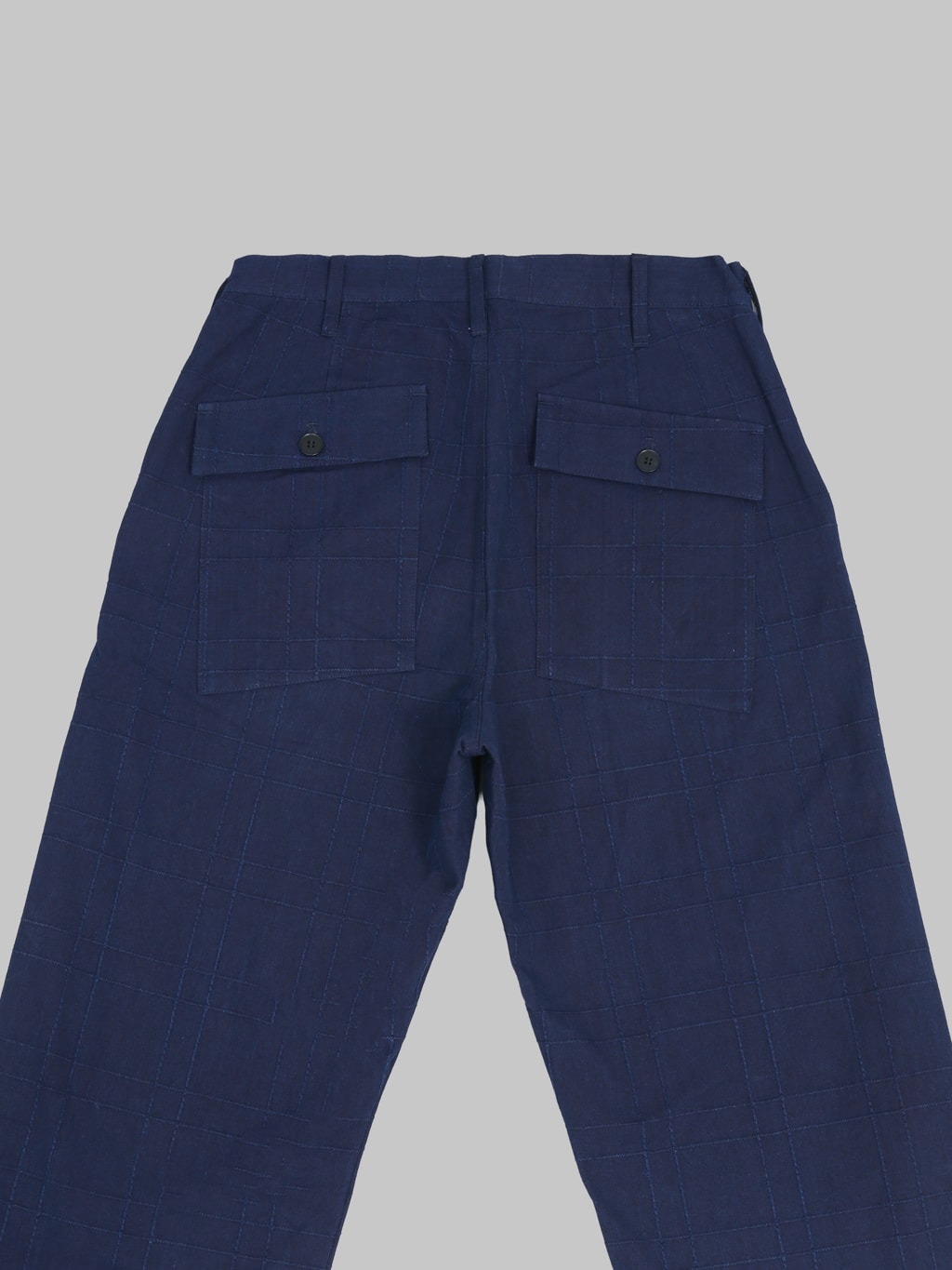 Samurai Jeans SJAP26-ARS Indigo Sashiko Lattice Trousers