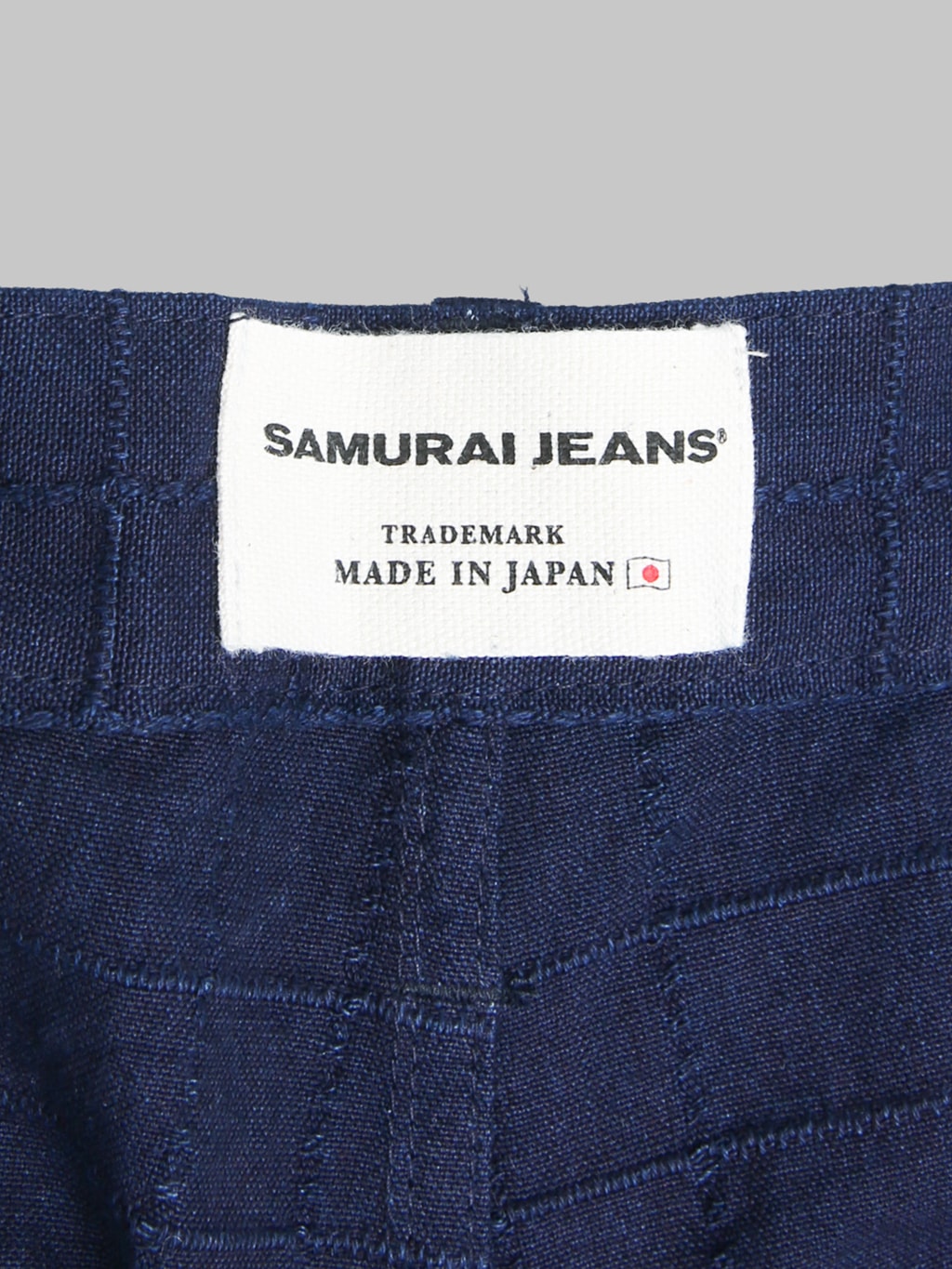 Samurai Jeans SJAP26-ARS Indigo Sashiko Lattice Trousers