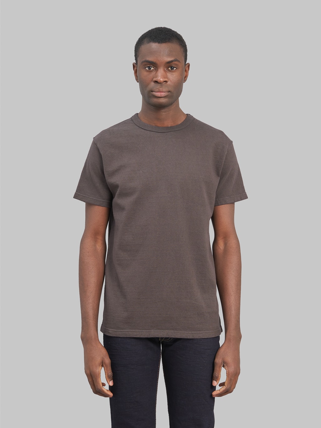 Samurai Jeans Japanese cotton crew t-shirt kuromame fit