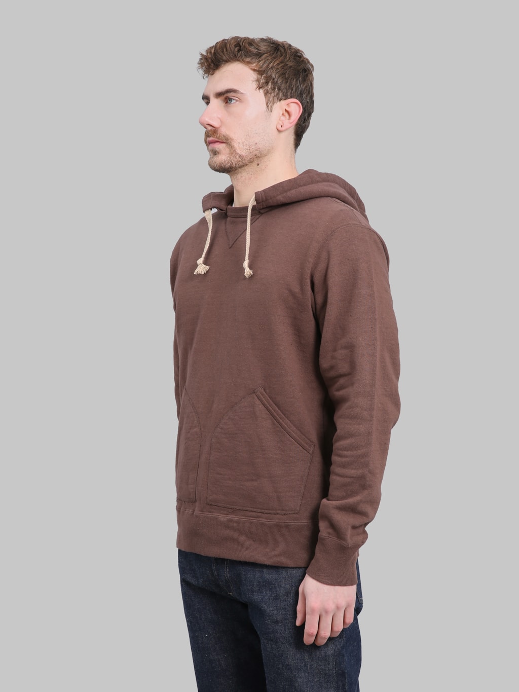 Samurai Jeans SWS-SC02 Japanese Cotton Hoodie Kuri Dark