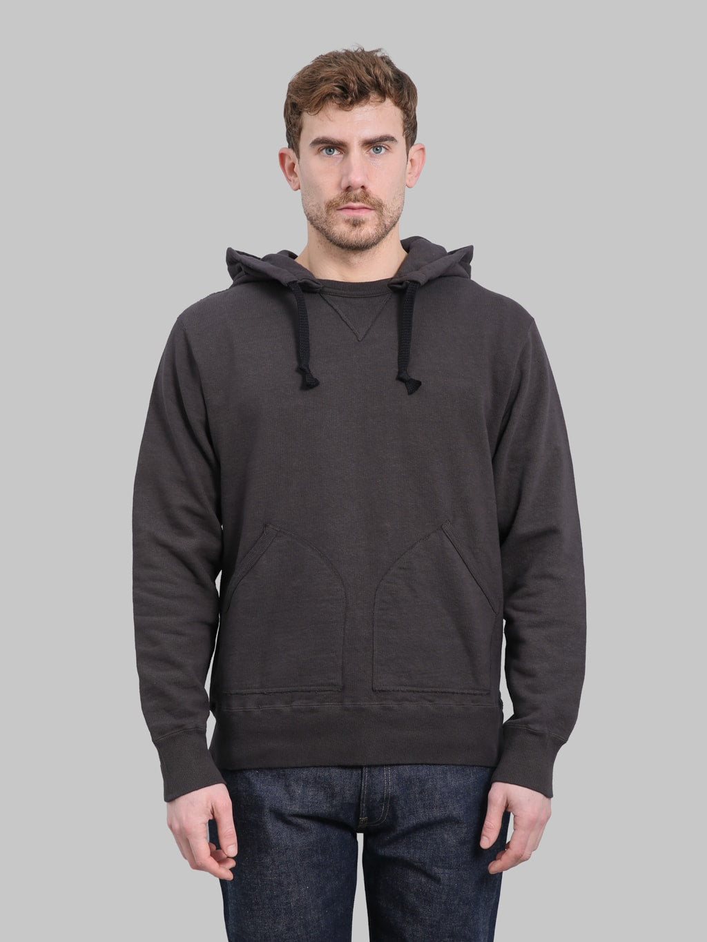 Samurai Jeans SWS-SC02 Japanese Cotton Hoodie Kuromame