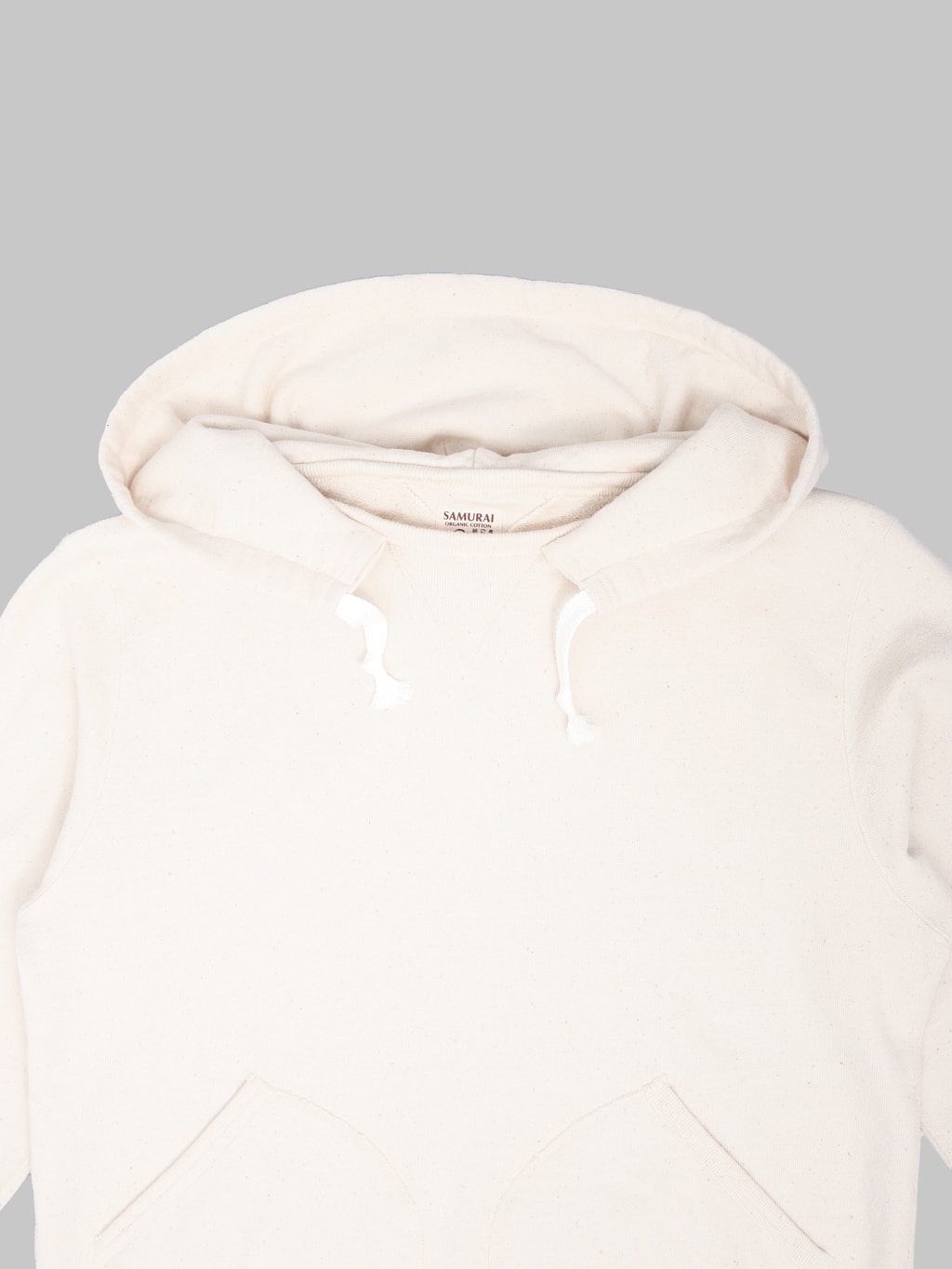 Samurai Jeans SWS-SC02 Japanese Cotton Hoodie Natural collar