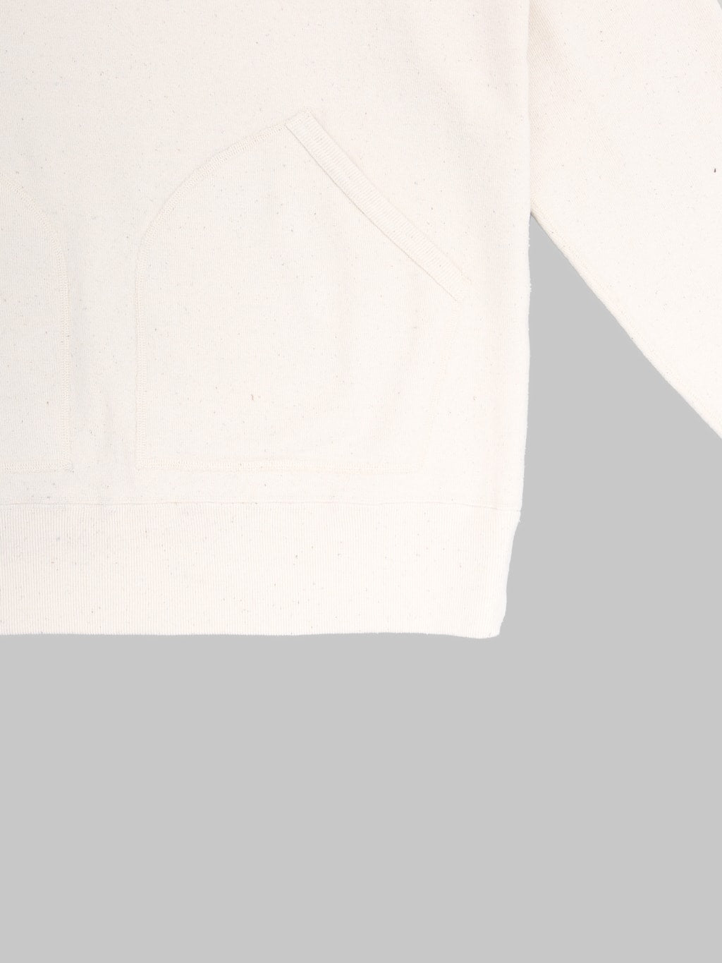 Samurai Jeans SWS-SC02 Japanese Cotton Hoodie Natural pocket detail