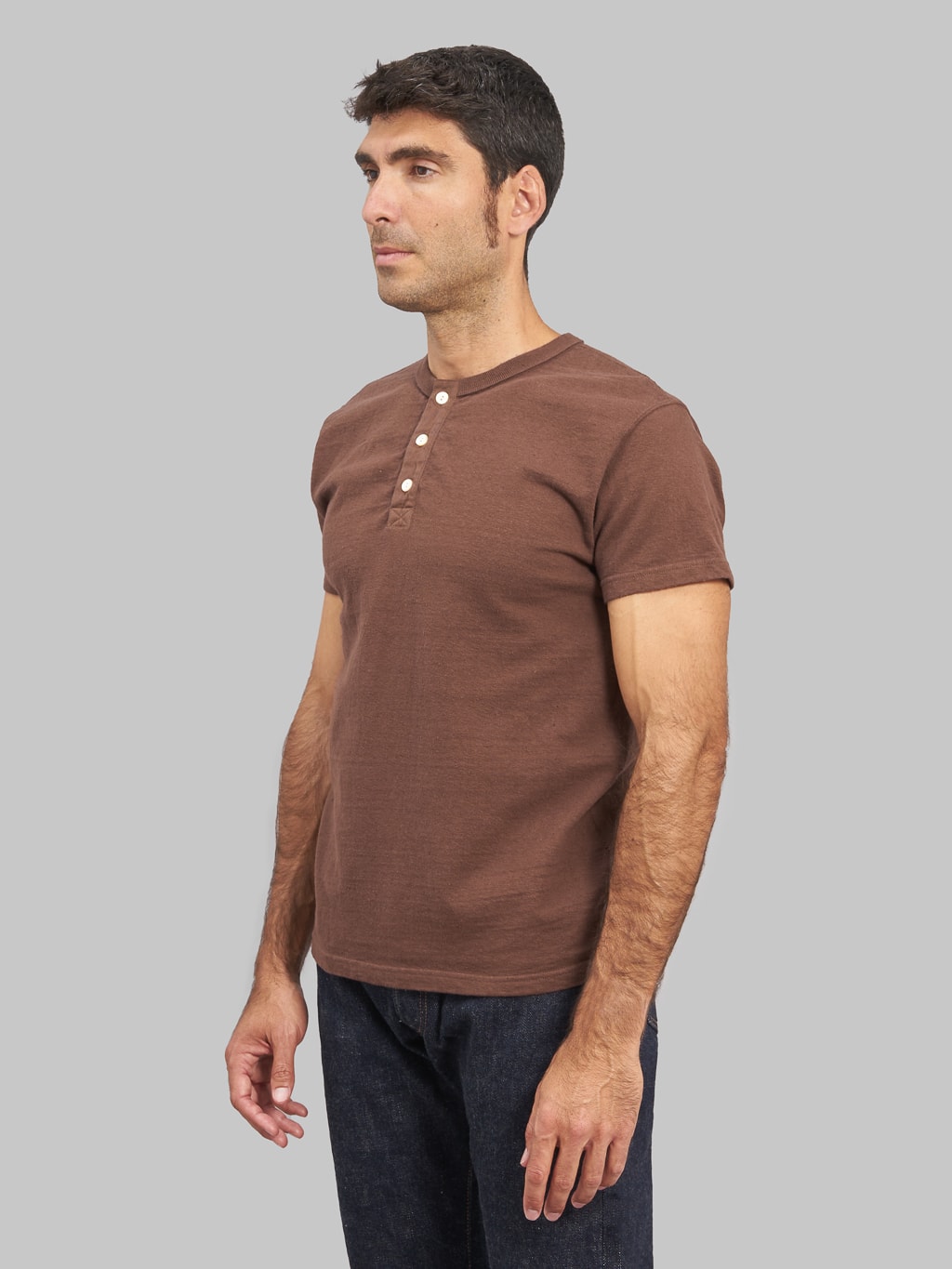 Samurai jeans japanese cotton henley tshirt kuri dark side fit