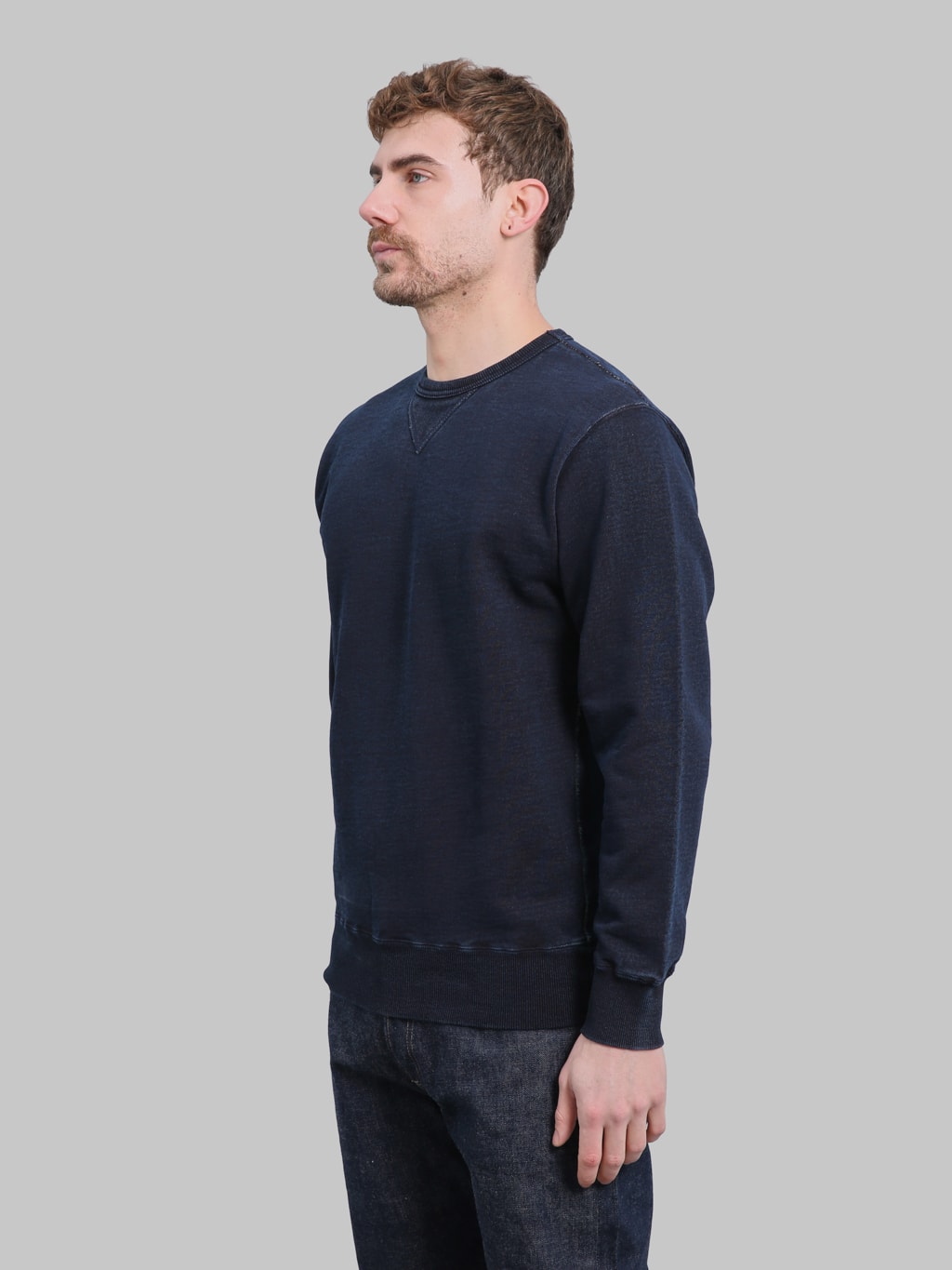 Samurai Jeans SIS25-101 Kakishibu Indigo Sweatshirt