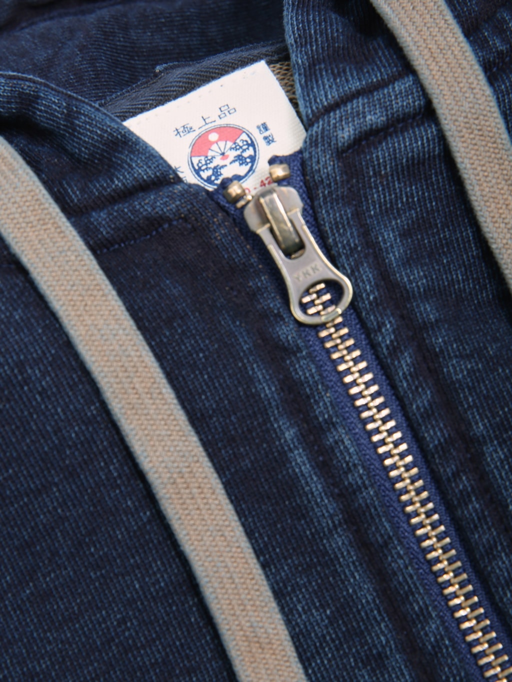 Samurai Jeans SIS25-102 Kakishibu Indigo Zip Hoodie