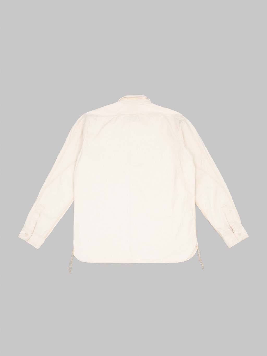 Samurai Jeans SJCBS25W Rain Selvedge Chambray Work Shirt Ecru back