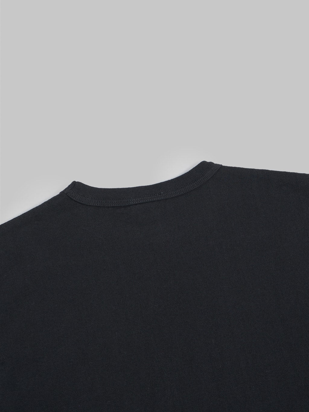samurai jeans rim inlay loopwheel tshirt black back collar
