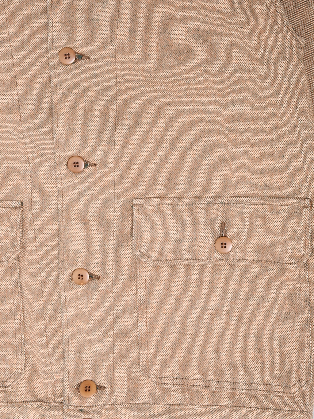 Samurai Jeans S100NAJ25 Elemental Flannel Jacket Beige - Redcast Heritage Co.