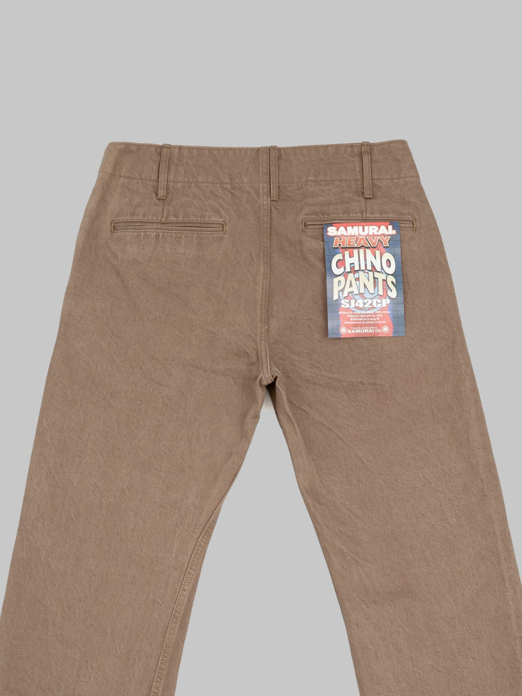 Samurai Jeans SJ42CP 15oz Heavy Chino Slim Straight back details