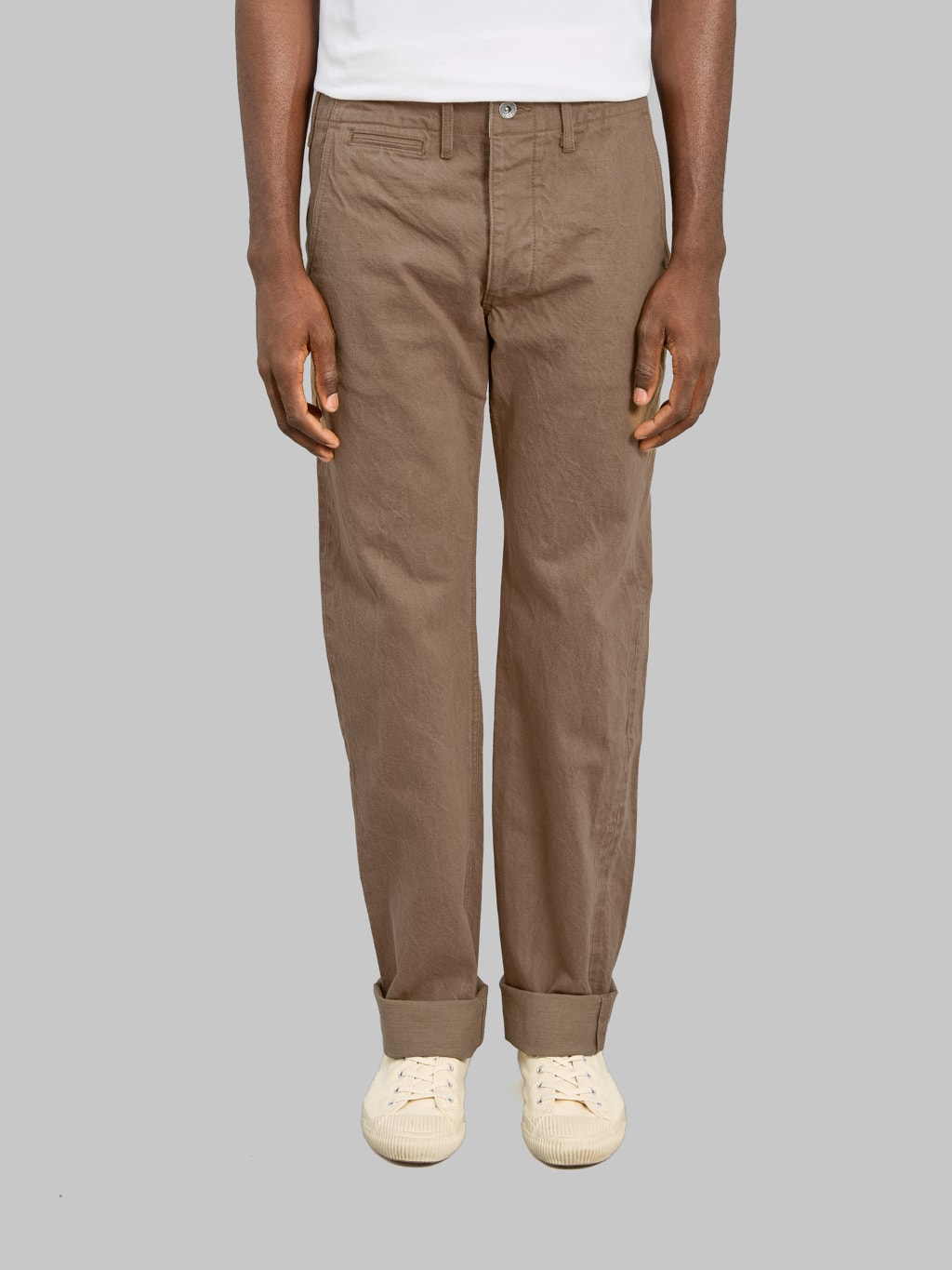 Samurai Jeans SJ42CP 15oz Heavy Chino Slim Straight front fit